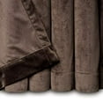thumbnail image 6 of Chanasya Brown Velvet Curtains Panel Set 2 -Piece - Classy Partial Blackout Curtain Room Darkening Curtains Drapes for Living Room Bedroom Patio - Window Treatment - 84 Inch Length Long - Mink, 6 of 6