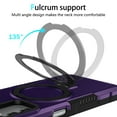 thumbnail image 3 of Feishell for Samsung Galaxy A16 5G Case,Shockproof and Drop Proof Protective Phone Case with Adjustable Multi-Angle Ring Kickstand Military-Grade Protection Armor Rugged Phone Case, Darkpurple, 3 of 9