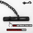 thumbnail image 3 of Black Chain Door Lock, Stainless Steel Door Protector with Anti-Theft Spring Snap, 2 Pack, 3 of 5