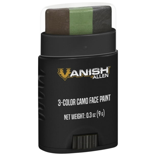 Pintura facial en barra AC ALLEN Vanish, 3 colores, camuflaje, 9 g