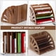thumbnail image 5 of EeaseMX 1 estantería de madera en forma de abanico para almacenamiento, estudio, oficina, libros y archivos., 5 of 7