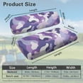 thumbnail image 3 of Psesaysky Purple Camo Print Golf Cart Seat Cover Breathable Mesh Bench Seat Cover Universal Fit for Club Car Golf Cart Decorations All Seasons No Stapler Required, 3 of 8
