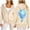 Beige, variant on Womens Bubble Print Zip Up Hoodies Preppy Style Trendy Aesthetic Pullover Sweatshirts Streetwear Casual Fashion Tops Streetwear Hoodies Red L