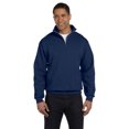 thumbnail image 1 of Jerzees Men's Quarter Zip Sweatshirt - 995M - 2X-Large - Navy, 1 of 2