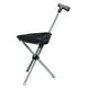 thumbnail image 2 of Bastón de trekking con asiento,Bastón de trekking antideslizante con asiento de bastón,Silla de caña plegable con asiento de caña plegable antideslizante,Bastones de trekking Negro, 2 of 8