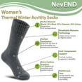 thumbnail image 4 of NevEND 6 Pairs Womens Merino Wool Thermal Socks Winter Warm Thick Hiking Cozy Boot Crew Comfy Shoe Size 5-10, 4 of 9