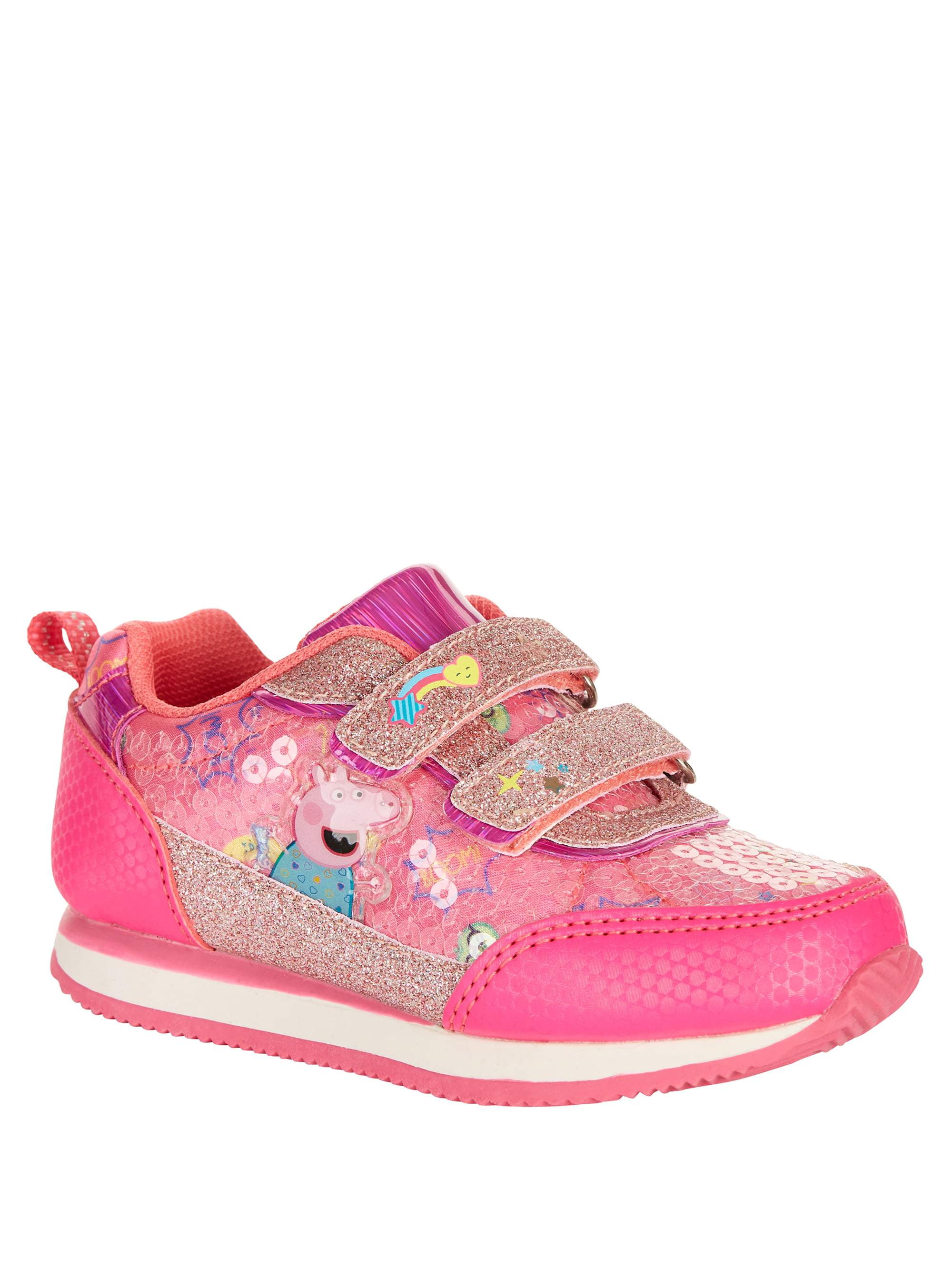 Girls Peppa Pig Trainers Kids Character Lightweight Sports Shoes Nursery Size 