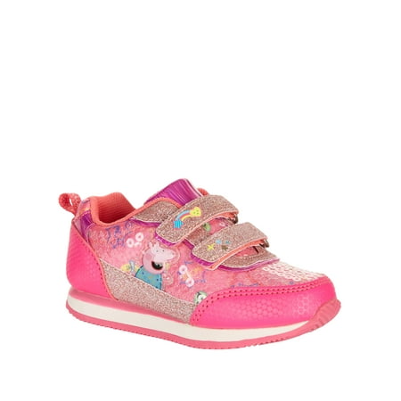 Peppa Pig Toddler Girls' Athletic Retro Jogger (Best Rated Toddler Shoes)