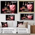 thumbnail image 4 of Designart "Pink And Black Stylish Bag Champagne I" Fashion Floater Framed Canvas Print, 4 of 7