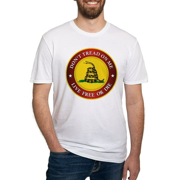 CafePress - DTOM Gadsden Flag (Logo) T Shirt - Fitted T-Shirt, Vintage Fit Soft Cotton Tee