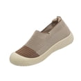 thumbnail image 2 of Women's Soft Sole Mesh Comfort Orthopedic Shoes Breathable Soft Sneakers Walking Slip on Shoes Slip on Sneakers Arch Support Khaki 9.5, 2 of 7