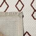 thumbnail image 4 of SAFAVIEH Cedar Brook Jamison Geometric Cotton Runner Rug, Ivory/Rust, 2'3" x 8', 4 of 6