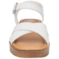 thumbnail image 3 of Bella Vita Womens Car-Italy Leather Dressy Wedge Sandals, 3 of 3