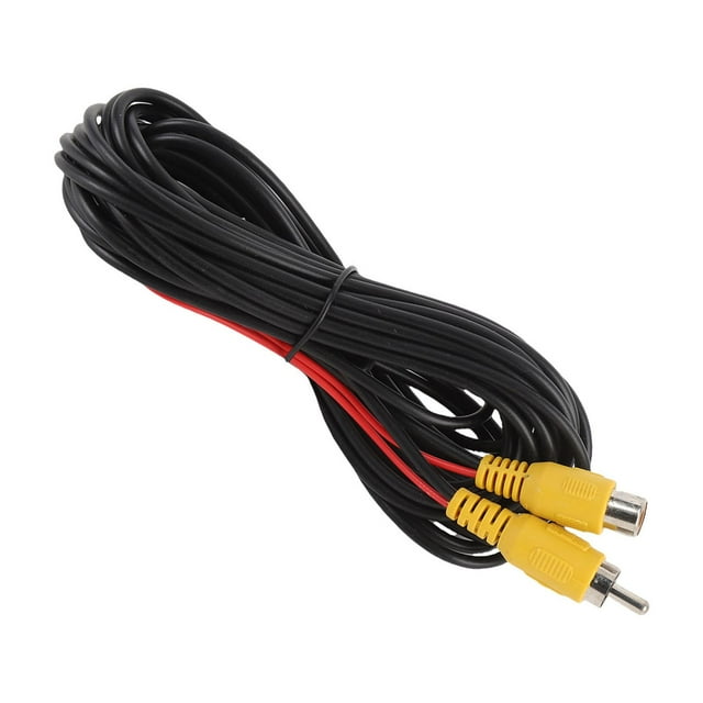 Backup Camera Video Cable, Rear View Parking Camera Video Cable 6M 19.68FT Male To Female Universal for DVD Players