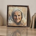 thumbnail image 3 of Elderly Woman Wood Portrait Wooden Sign Wall Plaque - Vintage Art Decoration, Wall Decoration - Ideal Gift For Home Decoration, Living Room, Bathroom, Bedroom, Garden, Dining, Bar, Cafe, Festival P, 3 of 7