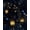 Black/Yellow/Navy, variant on Dark Floral Peel and Stick Wallpaper, Wonderland Forest with Lighting Butterfly Self Adhesive Wallpaper for Bedroom Cubicle Drawer, Vinyl Waterproof Fantasy Contact Paper Black 17.5In x 118In
