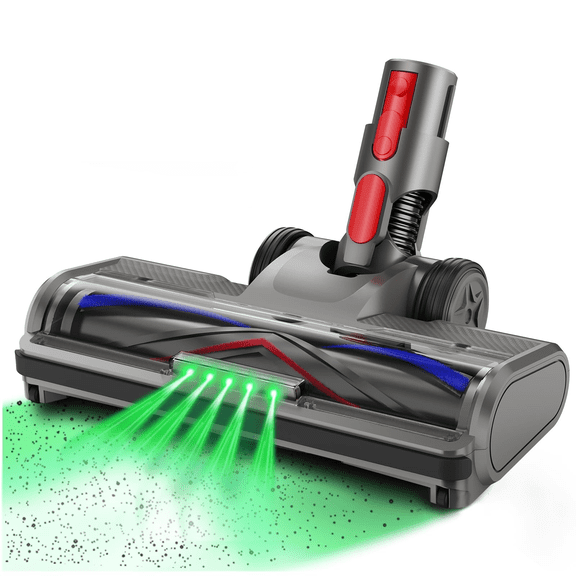 Replacement Brush Head for Dyson V7 V8 V10 V11 V15 G5 Vacuum, Roller Cleaner Head with Green LED Dust Detection Light & 180° Flexible Rotation
