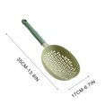 thumbnail image 2 of Tunhigl Large Silicone Colander with Long Handle - Perfect for Pasta, Noodles & Veggies - Durable Kitchen Strainer with Hanging Hole for Easy Storage Green, 2 of 9