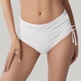 thumbnail image 2 of Women Swim Pants Adjustable Bikini Bottoms with Drawcord for Stylish Beachside Experience, 2 of 5