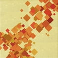 thumbnail image 1 of Ahgly Company Indoor Square Patterned Neon Orange Area Rugs, 7' Square, 1 of 6