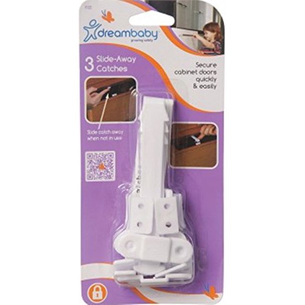 Slide Away Drawer Catches White 6 Count, Dreambaby® Slide Out