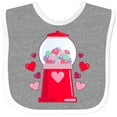 thumbnail image 3 of Inktastic Valentine's Day Gum-Ball Machine Boys or Girls Baby Bib, 3 of 4