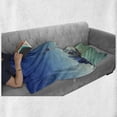 thumbnail image 6 of China Cityscape Soft Flannel Fleece Throw Blanket, Shanghai Skyline Pudong River Scene Skyscrapers Modern Image, Cozy Plush for Indoor and Outdoor Use, 70" x 90", Mint Green Blue Grey, by Ambesonne, 6 of 6