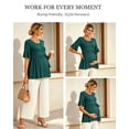 thumbnail image 4 of Casual Maternity Tops for Women Short Sleeve Maternity Clothes Pregnancy Shirts, 4 of 7