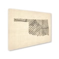 thumbnail image 2 of Trademark Fine Art "Old Sheet Music Map of Oklahoma" Canvas Art by Michael Tompsett, 2 of 3