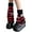 Red Star, variant on Nituyy Women Knitted Leg Warmers, Stripe Pattern Elastic Knee-Length Loose Fit Autumn Winter Leg Cover