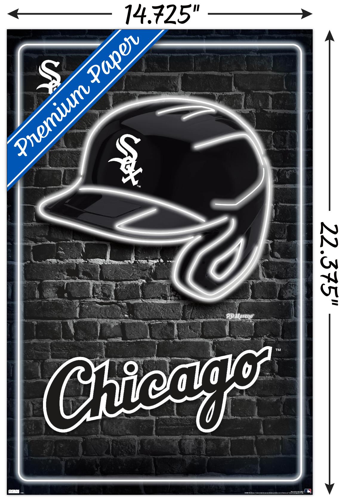 MLB Chicago White Sox - Neon Helmet 23 Wall Poster, 14.725" x 22.375"