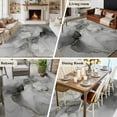 thumbnail image 6 of Grey Ombre Marble Area Rugs 5x8 for Living Room, Gray Marble Crack Abstract Modern Non Slip Washable Rug Runner, Low Pile Indoor Floor Carpet Mat Bathroom Rugs for Bedroom, Kids Room, 6 of 9