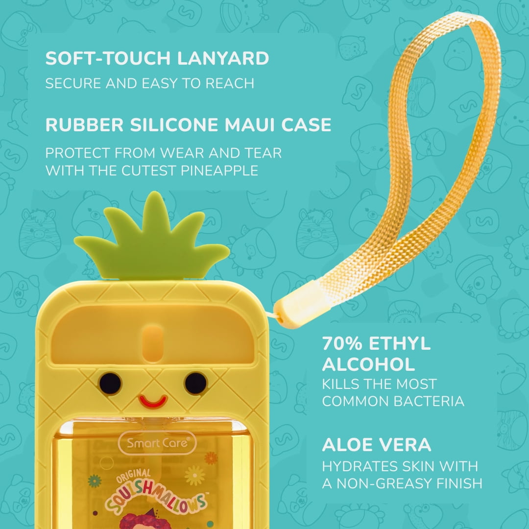 Smart Care Squishmallows Hand Sanitizer Spray with Maui Case, 1.69 fl oz