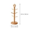 thumbnail image 5 of FRCOLOR Fashionable Multi-Purpose Hanging Rack for Cups Storage Khaki Plastic Sturdy and, 5 of 8