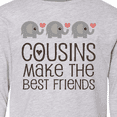 thumbnail image 4 of Inktastic Cousins Make the Best Friends Long Sleeve Youth T-Shirt, 4 of 5