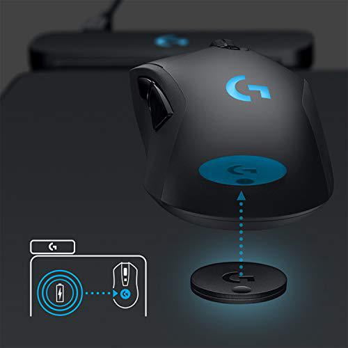 Lodge partiskhed sy logitechg powerplay wireless charging mouse pad, compatible with g pro/  g903/ g703/ g502 lightspeed gaming mice - black - Walmart.com