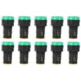 thumbnail image 2 of Lamp 10Pcs BERM LED Power Indicator Light  PC Flame Retardant Shell 22mm Diameter 380V AD16-22D/S, 2 of 7