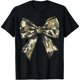 thumbnail image 1 of Camuflaje Camo Arco Caza Coquette Arco Mujer Playera T-Shirt Mujer Talla Extra Grande Negro, 1 of 7