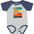 thumbnail image 3 of Inktastic Team Roping Eat Sleep Rope Repeat Boys or Girls Baby Bodysuit, 3 of 5
