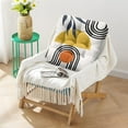thumbnail image 2 of Symmetrical Floor Pillow 22x22 Inch Square Boho Cushion, Geometric Design, Dutch Velvet for Tatami & Lounge, 2 of 7