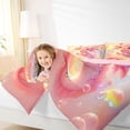 thumbnail image 4 of Castle Fairy Cute Axolotl Full Size Comforter Sets,Cartoon Pink Salamander Bedding Sets, 4 of 8