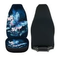 thumbnail image 4 of Binienty Blue Butterfly Car Seat Cover, Non-Slip Auto Front Seat Covers Automobile Seats Protectors Car Accessories for Vehicle, Cars, Sedan, Truck, SUV, Van, 4 of 7