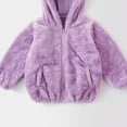 thumbnail image 5 of jsaierl Toddler Baby Girl Boy Hoodie Coat Cardigan Faux Fur Teddy Warm Fall Winter Plush Jacket Long Sleeve Outerwear, 5 of 6