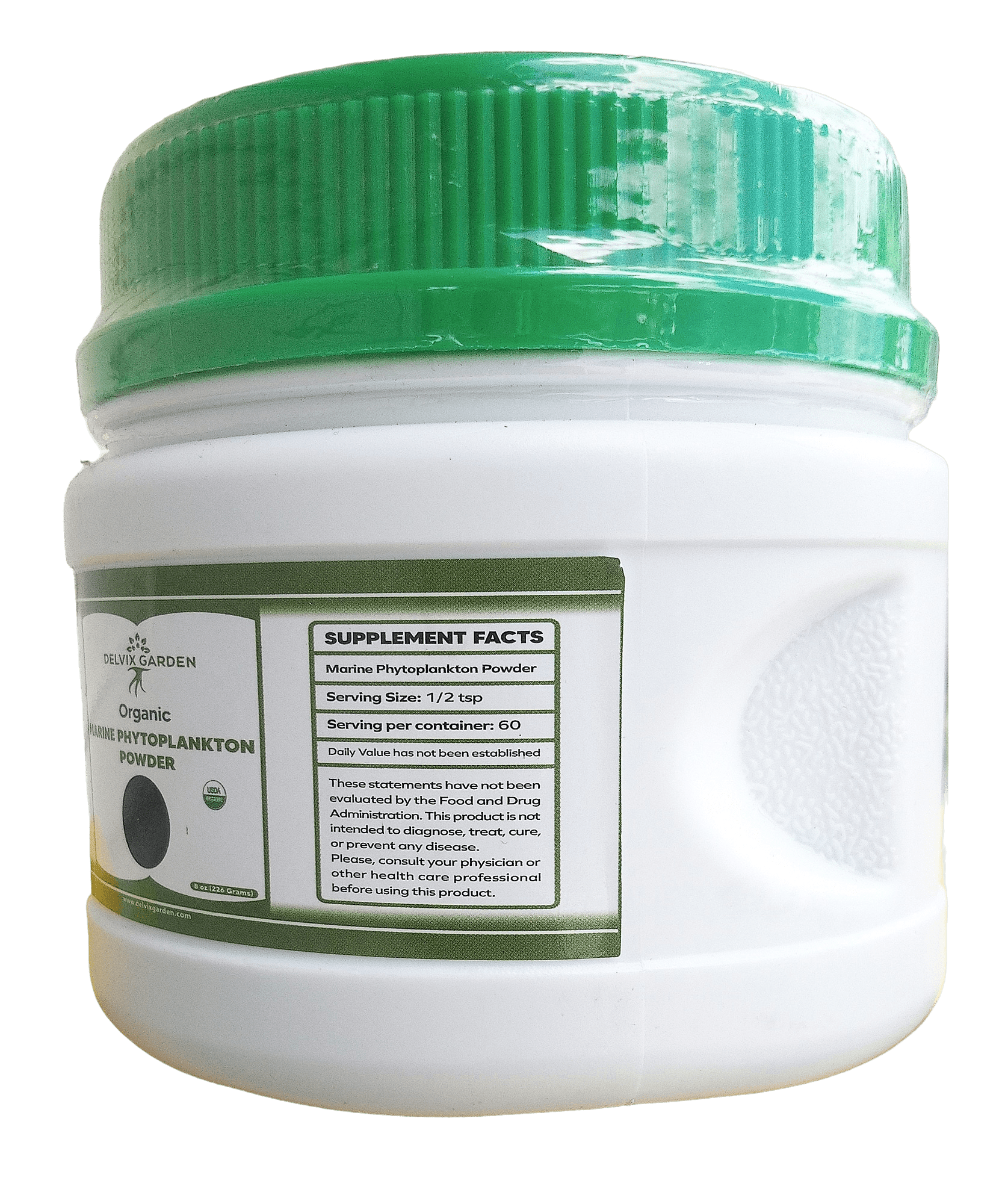 Premium Marine Phytoplankton Powder – 8 oz | Pure, Fine Powder | 100% Natural, Ocean-Grown Microalgae