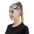 thumbnail image 5 of Uemuo Tropical Leaves Printed Sports Headbands for Men Women,Moisture Wicking Workout Headband, Sweatband Headbands,Non-slip Workout Gym Yoga Headband, 5 of 9