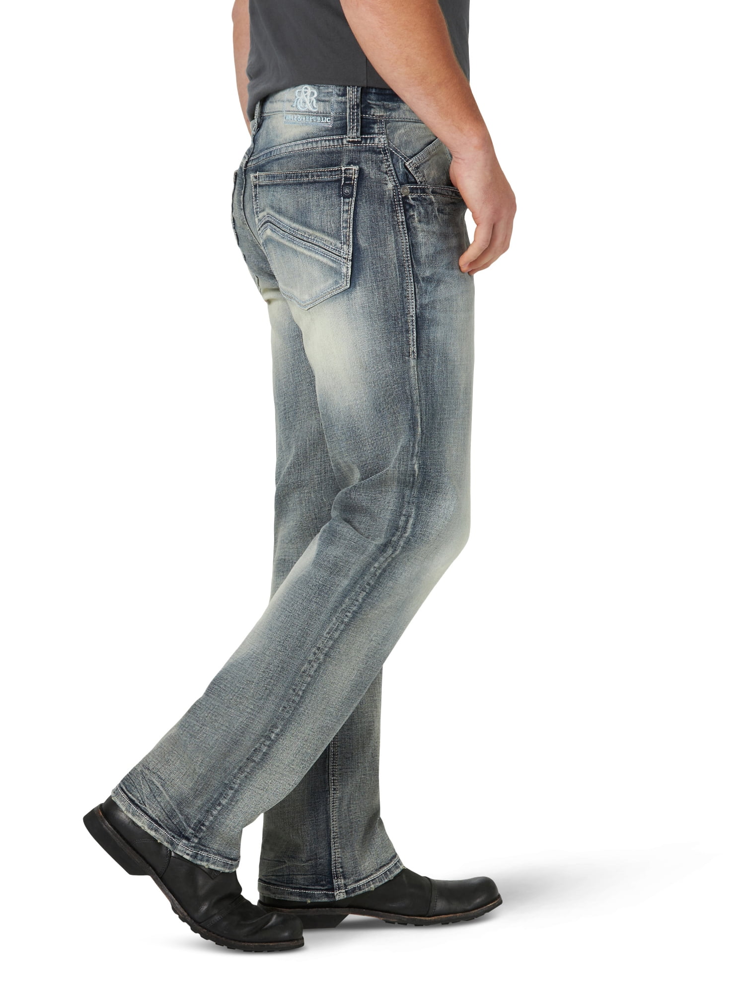 Rock & Republic Men's Relaxed Straight Leg Jean with Ultra Comfort Denim