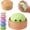 Green, variant on CQHVKQ 4" Dumpling Squishy Mystery Box, Rainbow Mystery Dumpling Squishy with Blowing Bubbles, Dumpling Stress Squeeze Ball with Steamer Box, Stress Relief Squishy Dumpling Toys for Kids, Blue