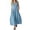 *Sky Blue, variant on ClodeEU Women's Collar Sleeveless Button Linen Midi Shirt Dress,Casual Loose A Line Dress with Pockets Gray,Women's Plus L