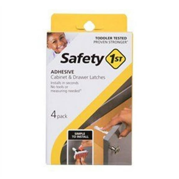 Safety 1st  Adhesive Cabinet Latch, Pack of 4