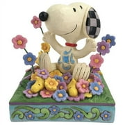 Jim Shore Peanuts Snoopy in Flowers Figurine, 4.75"